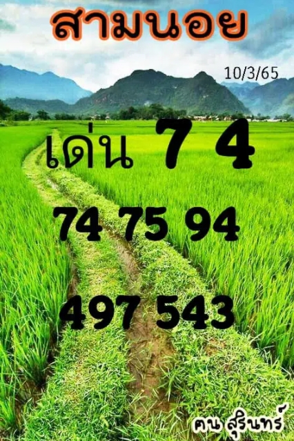 แนวทางหวยฮานอย งวดวันที่ 10 มีนาคม 2565