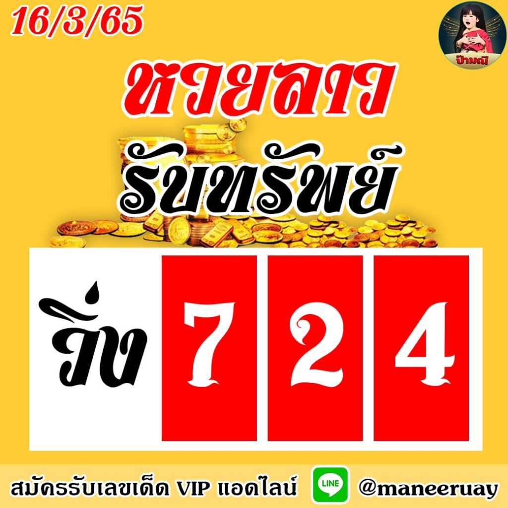 แนวทางหวยลาว ป้ามณี งวดวันที่ 16 มีนาคม 2565