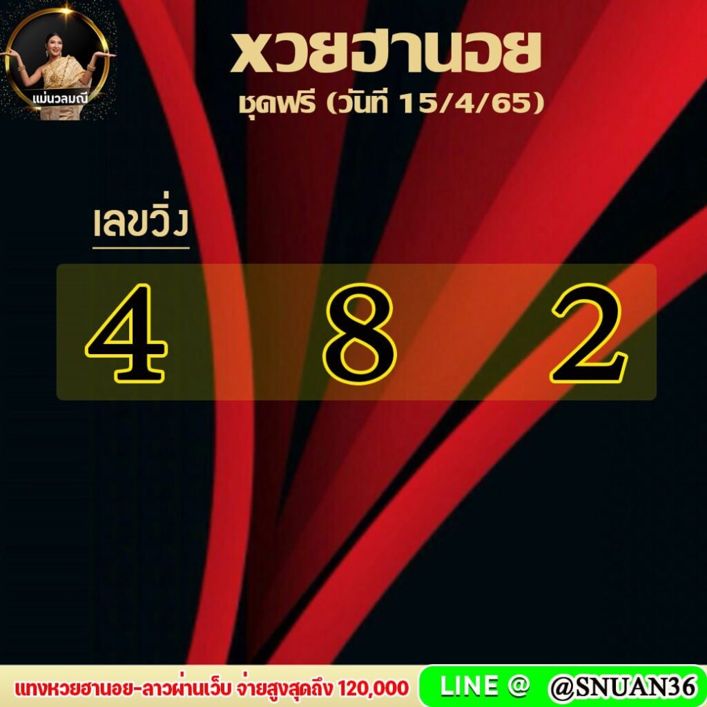 แนวทางหวยฮานอย แม่นวณมณี งวดวันที่ 15 เมษายน 2565