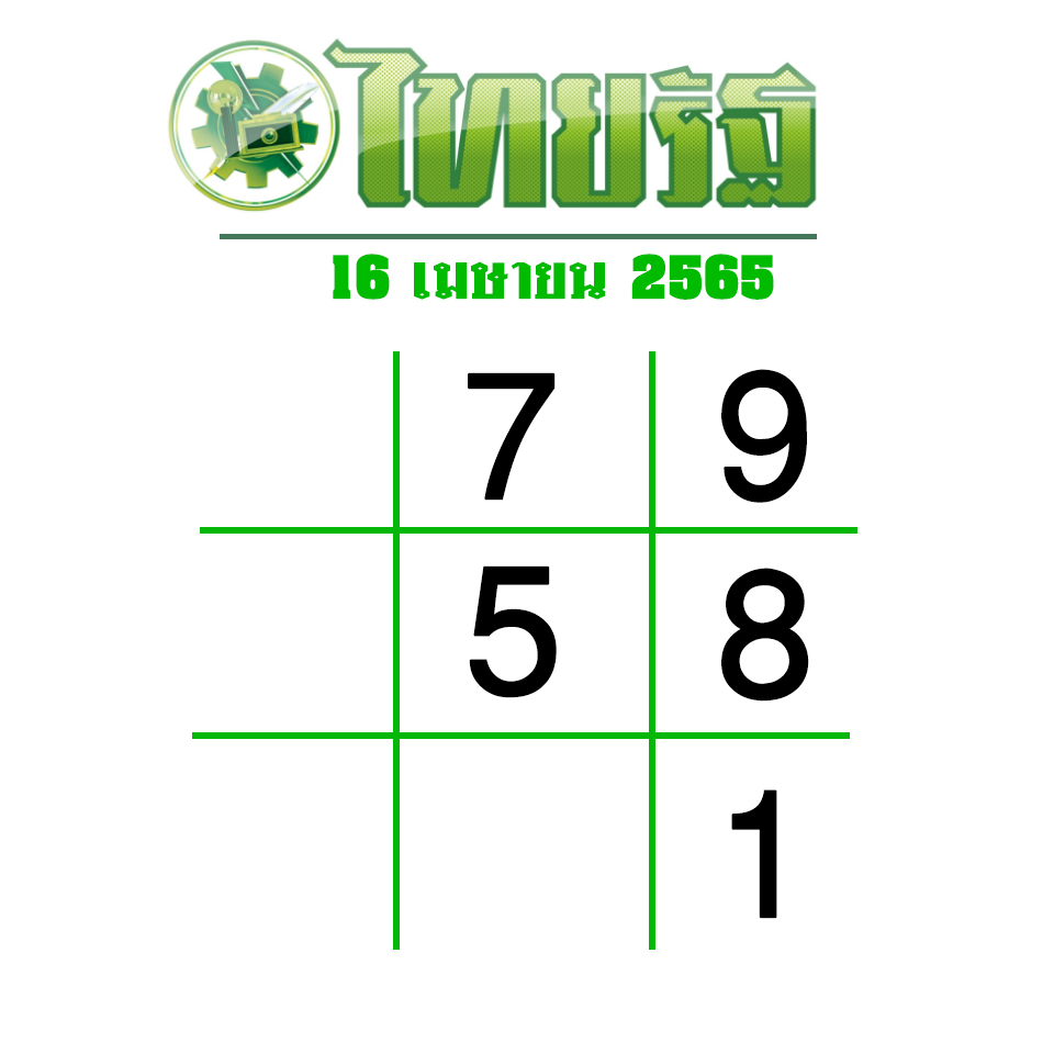 แนวทางหวยไทยรัฐ-งวดวันที่-16-เมษายน-2565