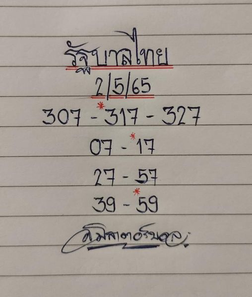 แนวทางหวยรัฐบาลไทยแม่นๆ งวดวันที่ 1 กุมภาพันธ์ 2565