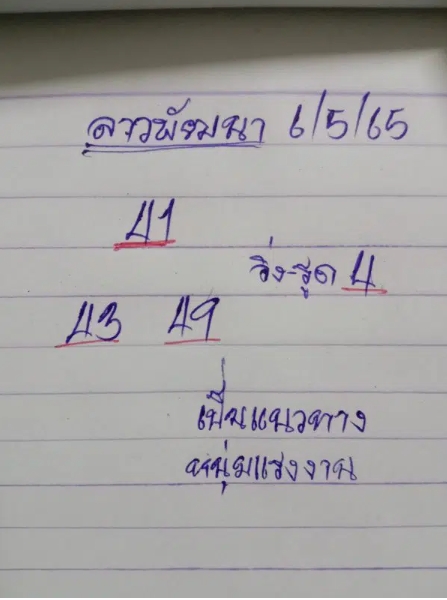 แนวทางหวยลาว งวดวันที่ 16 พฤษภาคม 2565