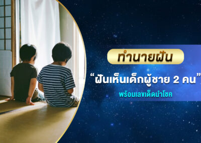 ทำนายฝัน ฝันเห็นเด็กผู้ชาย 2 คน พร้อมเลขเด็ด