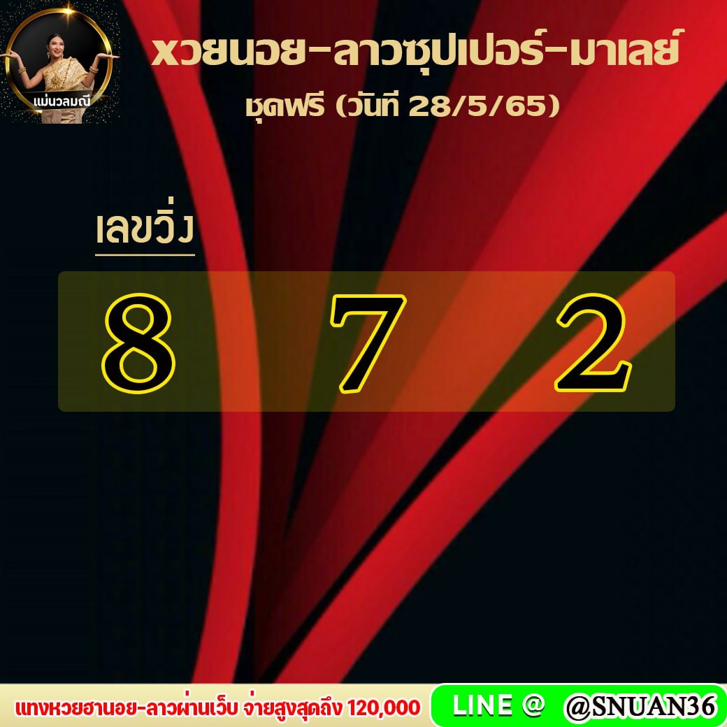 แนวทางหวยลาวซุปเปอร์ หวยมาเลย์ หวยฮานอย แม่นวลมณี งวดวันที่ 28 พฤษภาคม 2565