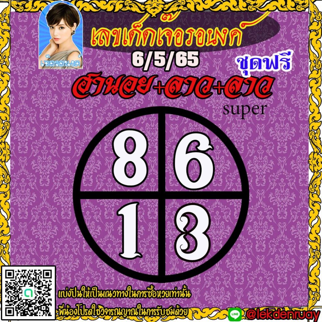 แนวทางหวยฮานอย หวยลาวและลาวSUPER งวดวันที่ 6 พฤษภาคม 2565