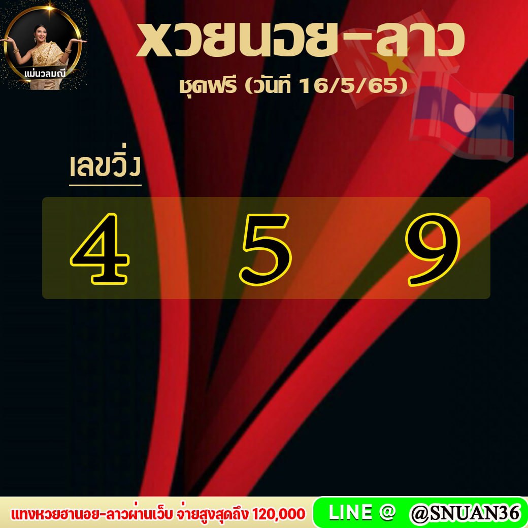 แนวทางหวยาวและหวยฮานอย แม่นวลมณี งวดวันที่ 16 พฤษภาคม 2565