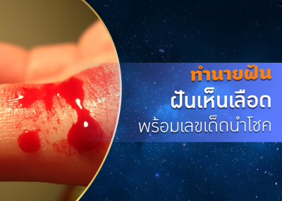 ทำนายฝัน ฝันเห็นเลือด พร้อมเลขเด็ดนำโชค