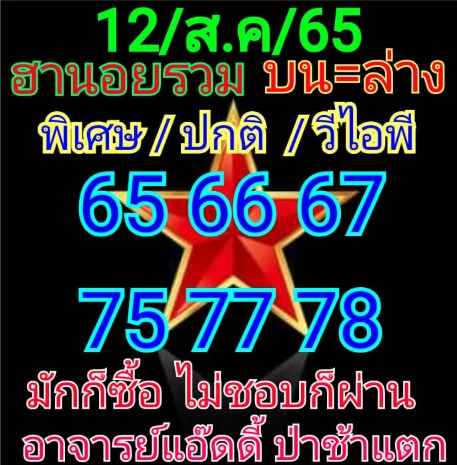 แนวทางหวยฮานอย แม่นๆ งวดวันที่ 12 สิงหาคม 2565