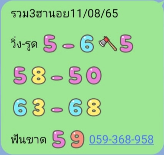 แนวทางหวยฮานอย แม่นๆ งวดวันที่ 11 สิงหาคม 2565 2