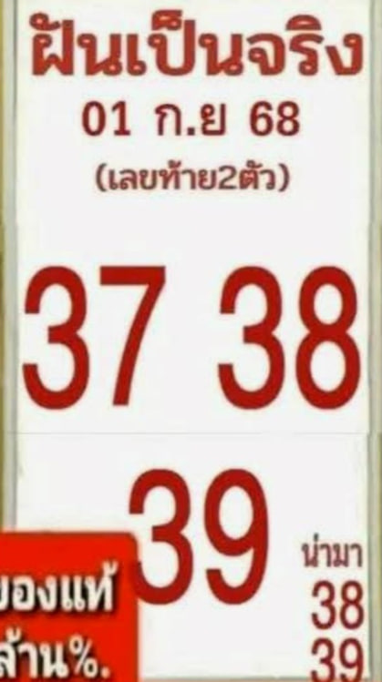 หวยฝันเป็นจริง