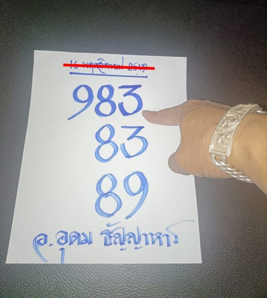 หวยอาจารย์อุดมธัญญาหาร