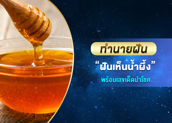 ทำนายฝัน ฝันเห็นน้ำผึ้ง พร้อมเลขนำโชค