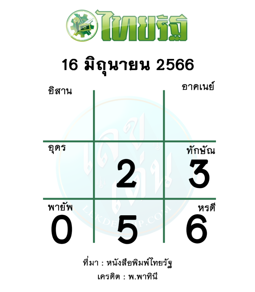 หวยไทยรัฐ-งวดวันที่-16-มิถุนายน-2566หวยไทยรัฐ-งวดวันที่-16-มิถุนายน-2566
