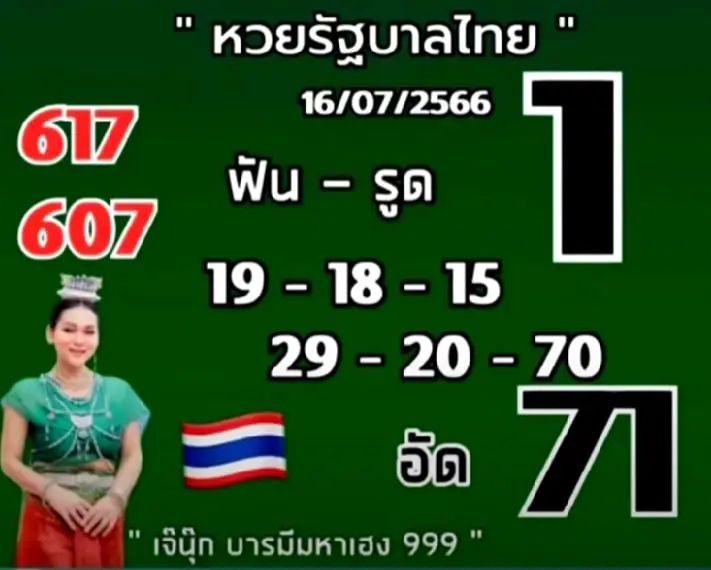 รวบรวมแนวทางหวยรัฐบาลไทยแม่นๆ งวดประจำวันที่ 16 กรกฎาคม 2566