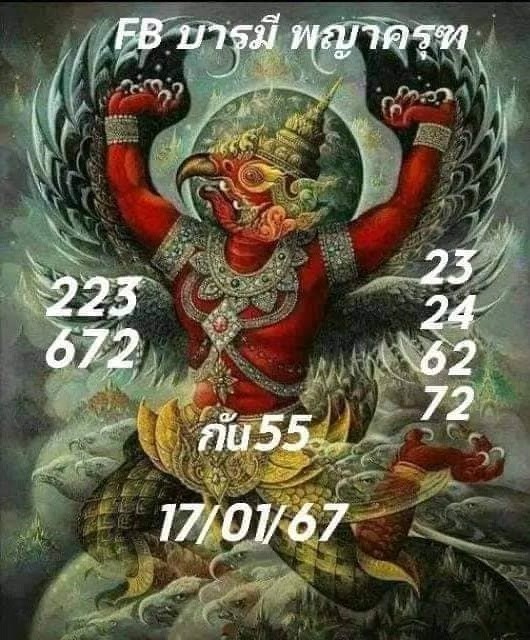 หวยรัฐบาลไทยแม่นๆ งวดประจำวันที่ 17 มกราคม 2567