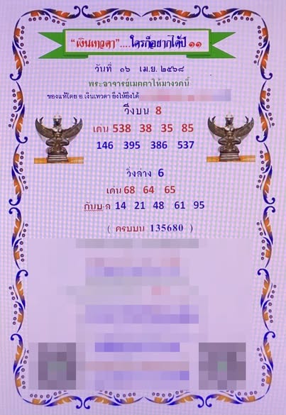 หวยเงินเทวดา
