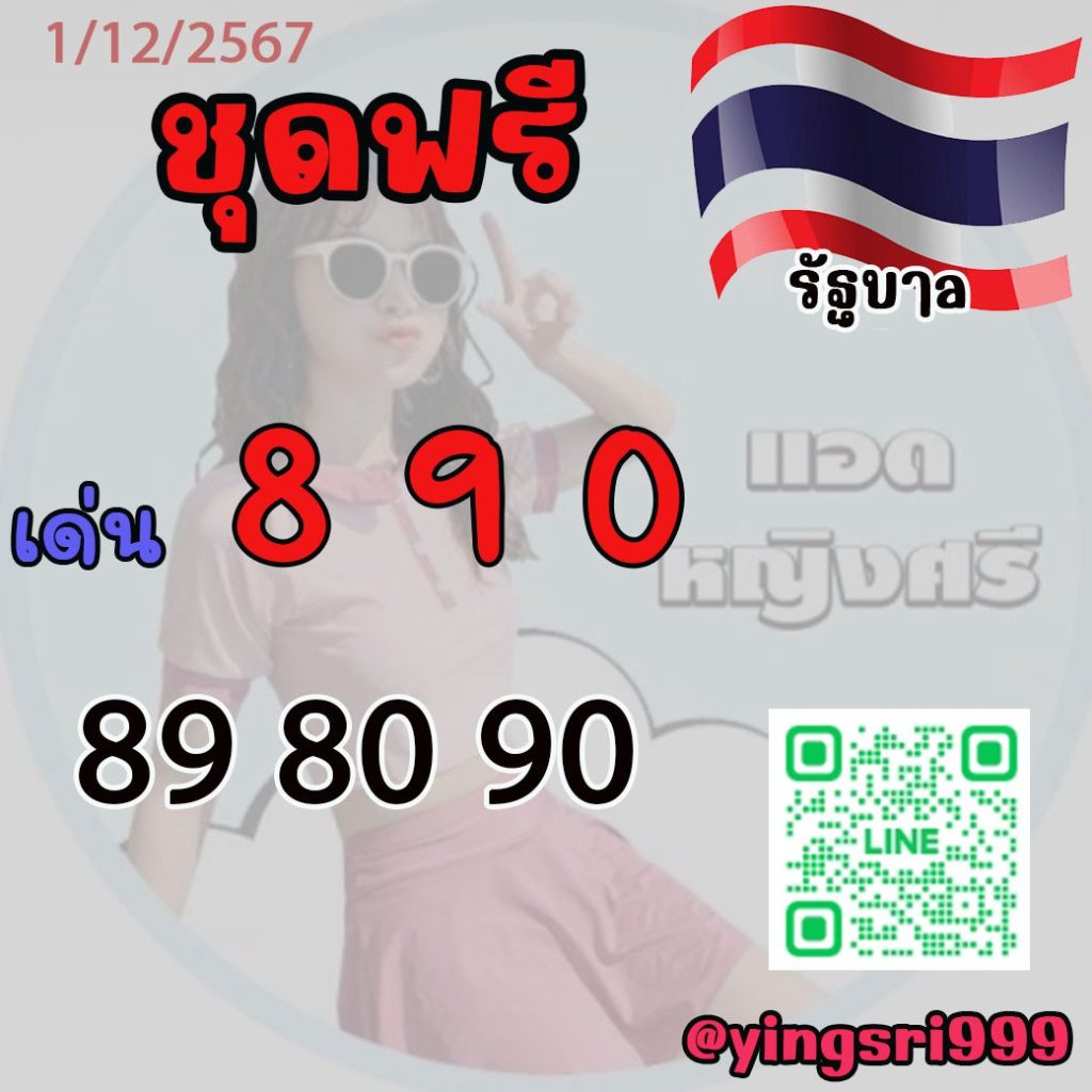 แนวทางหวยรัฐบาลไทย คุณหญิงศรี