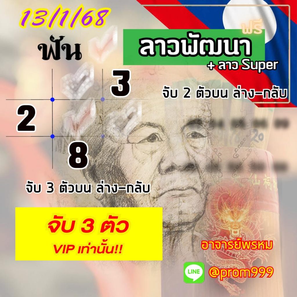 แนวทางหวยลาว หวยฮานอย หวยมาเลย์ อ.พรหม