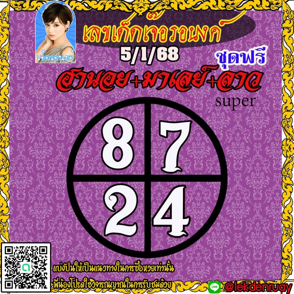 แนวทางหวยลาว หวยฮานอย หวยมาเลย์ เจ๊อรอนงค์