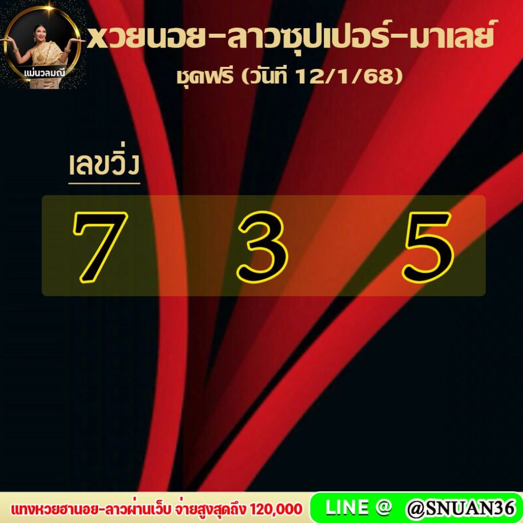 แนวทางหวยลาว หวยฮานอย หวยมาเลย์ แม่นวลมณี