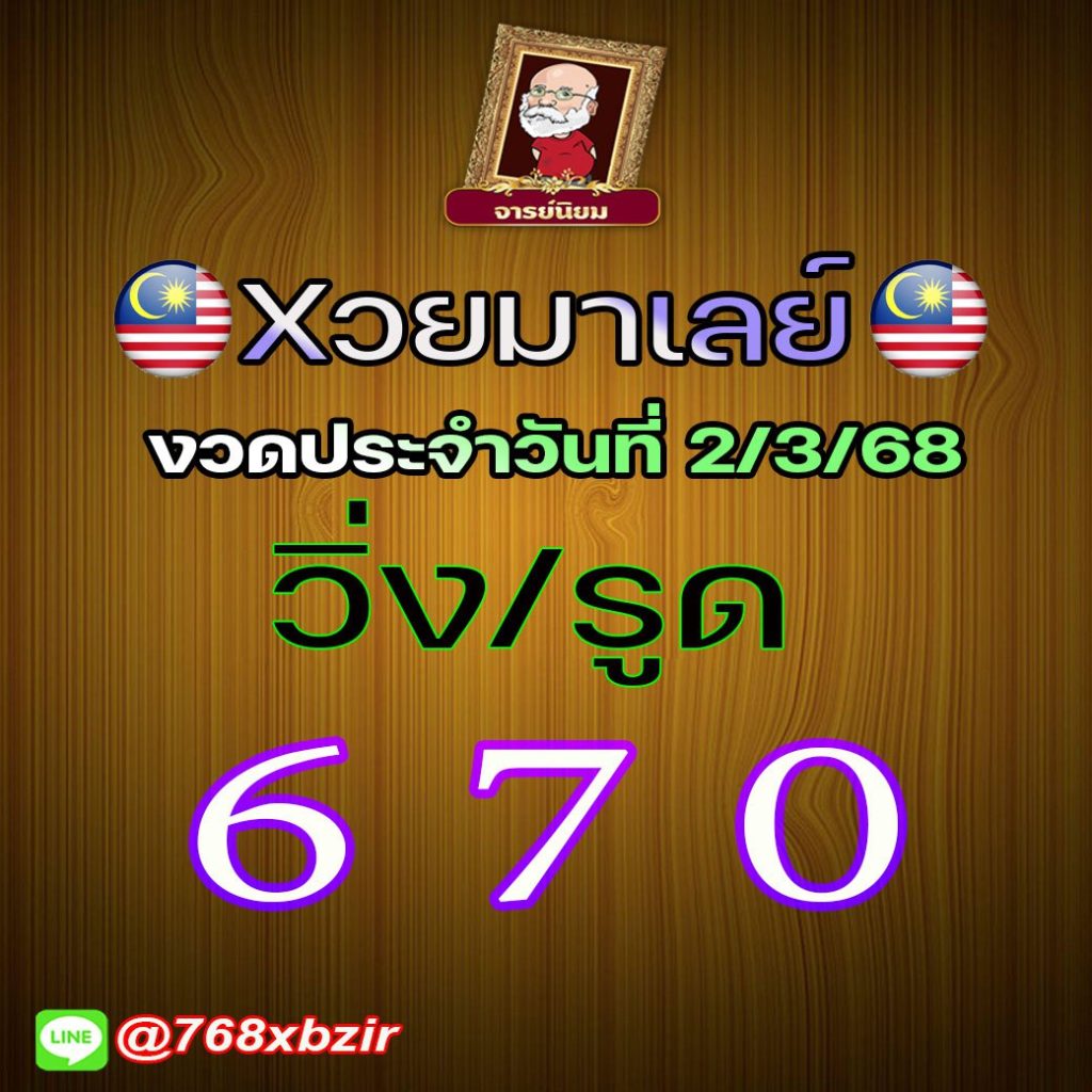 แนวทางหวยลาว หวยฮานอย หวยมาเลย์ อ.นิยม