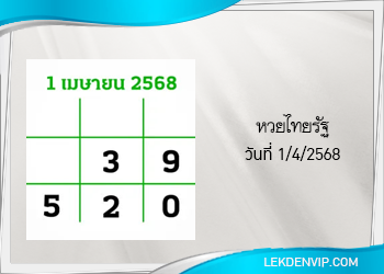 แนวทางหวยไทยรัฐ งวดที่ 1/4/2568