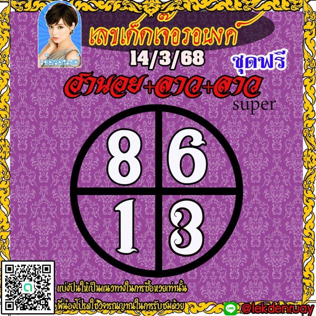 แนวทางหวยลาว หวยฮานอย หวยมาเลย์ เจ๊อรอนงค์