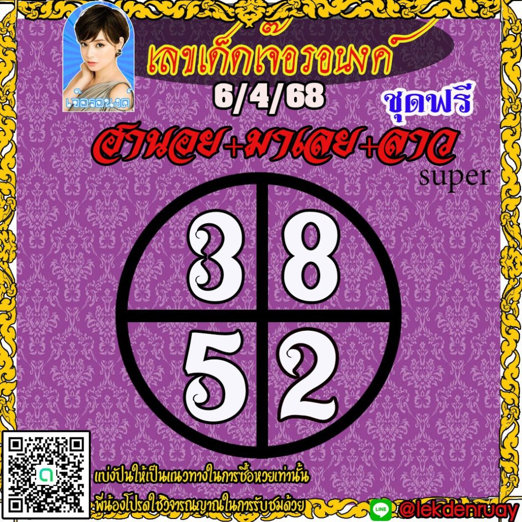 แนวทางหวยลาว หวยฮานอย หวยมาเลย์ เจ๊อรอนงค์