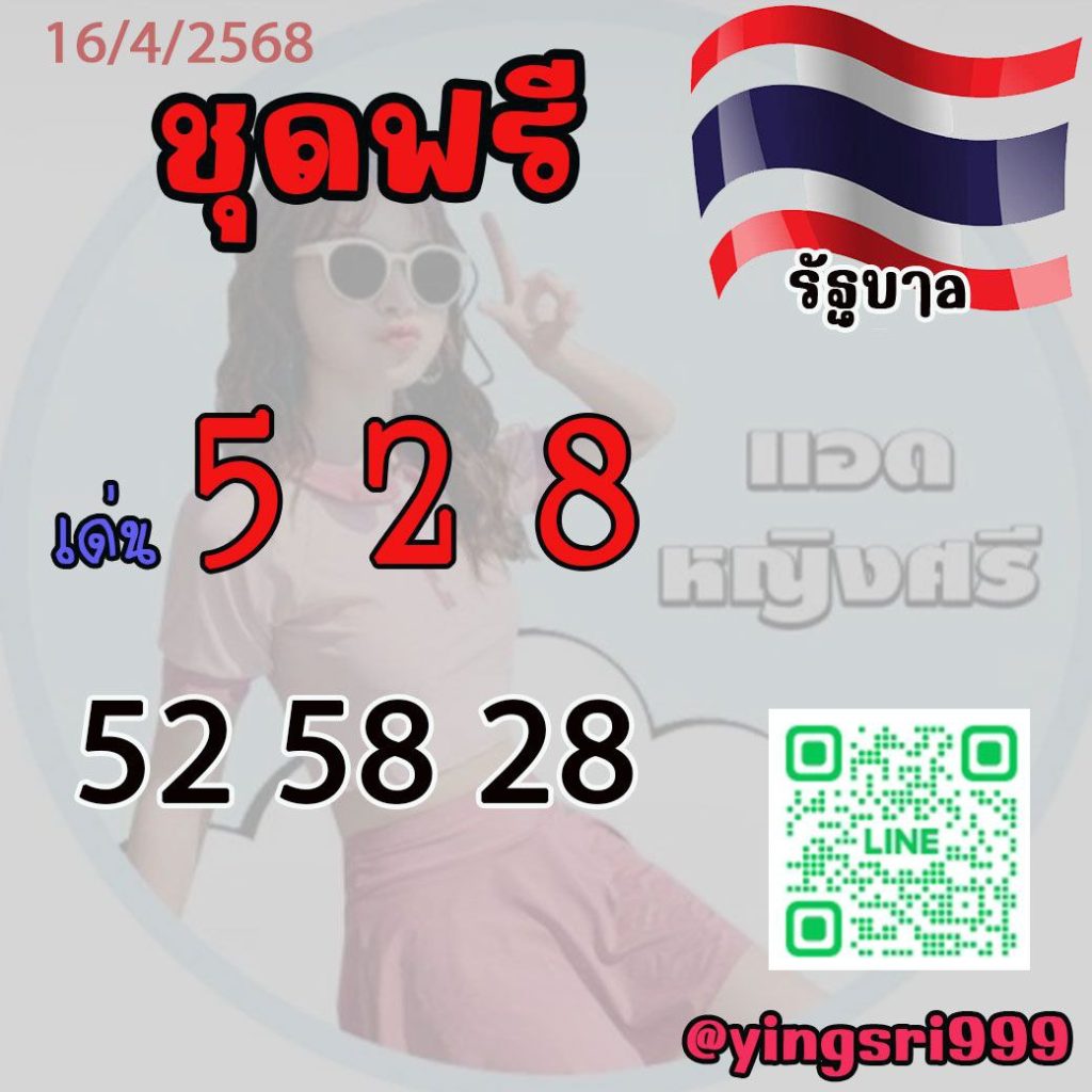 แนวทางหวยรัฐบาลไทย คุณหญิงศรี