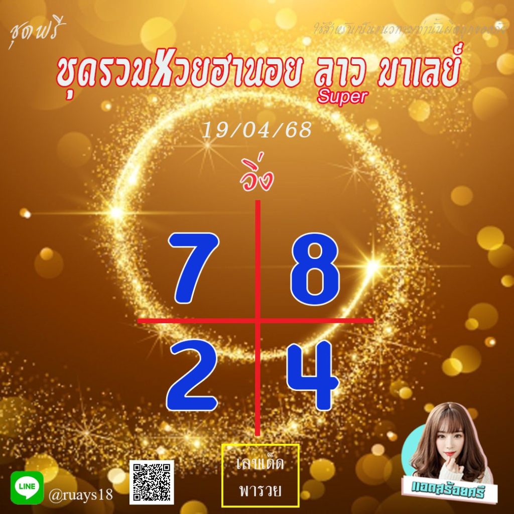 แนวทางหวยลาว หวยฮานอย หวยมาเลย์ แอดสร้อยศรี