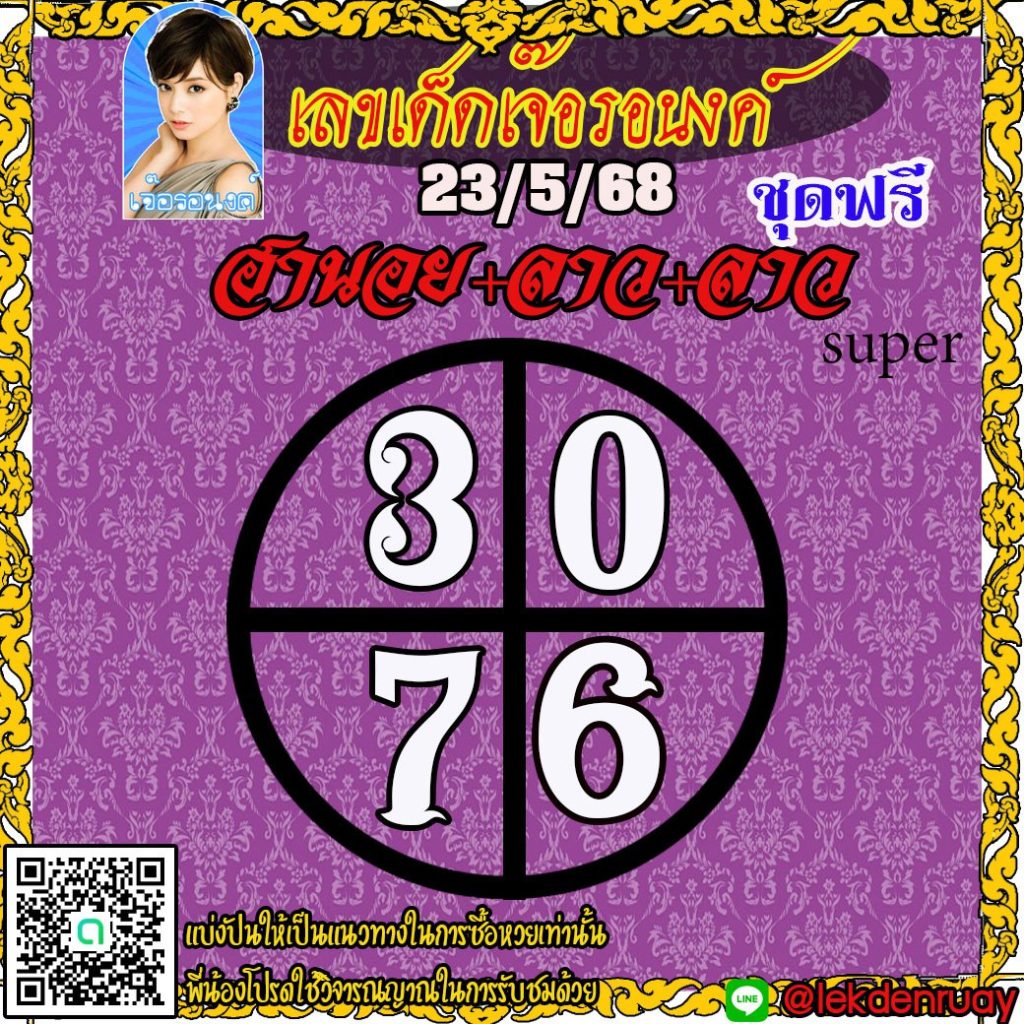 แนวทางหวยลาว หวยฮานอย หวยมาเลย์ เจ๊อรอนงค์