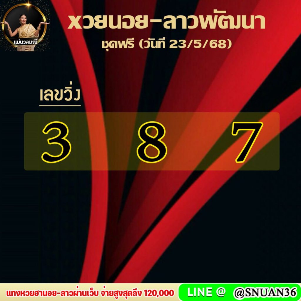 แนวทางหวยลาว หวยฮานอย หวยมาเลย์ แม่นวลมณี
