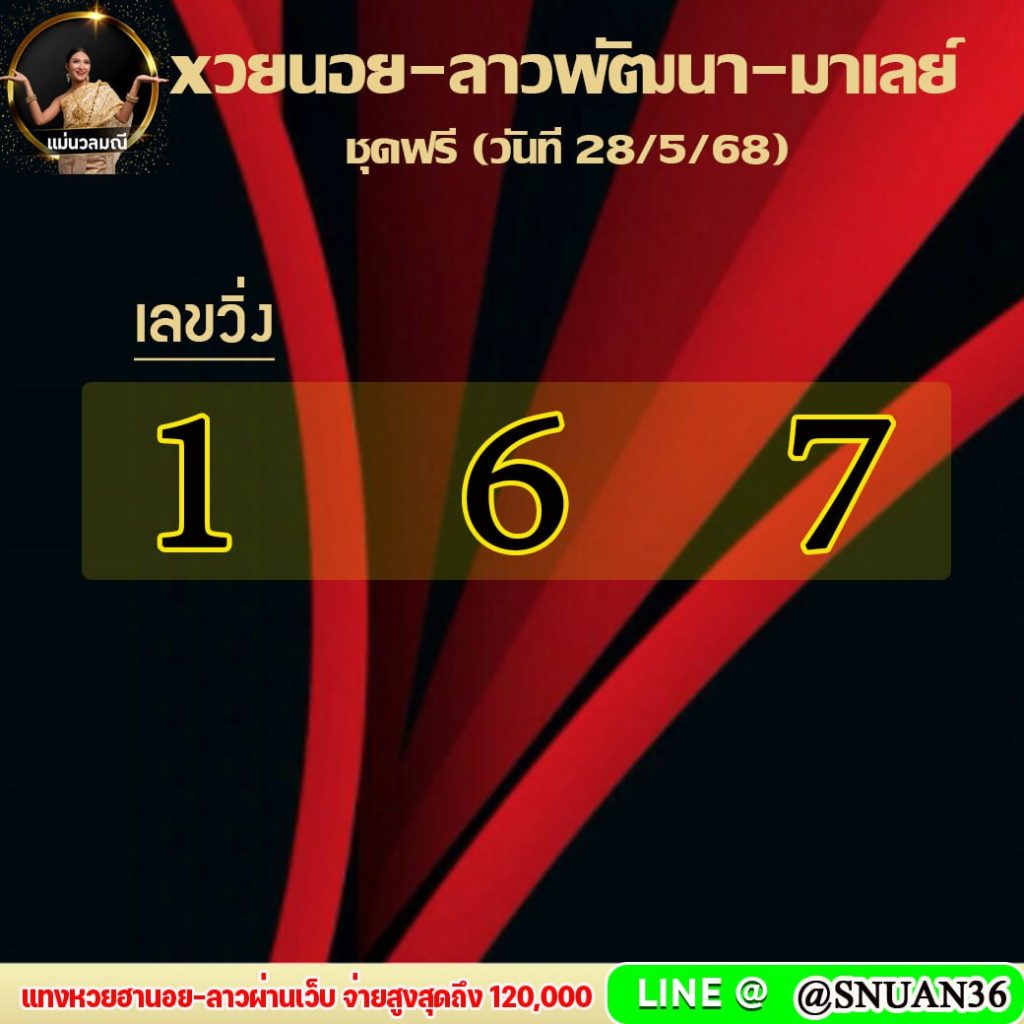 แนวทางหวยลาว หวยฮานอย หวยมาเลย์ แม่นวลมณี