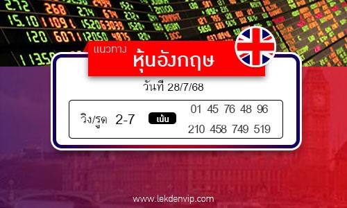 เลขเด็ดหวยหุ้นอังกฤษ