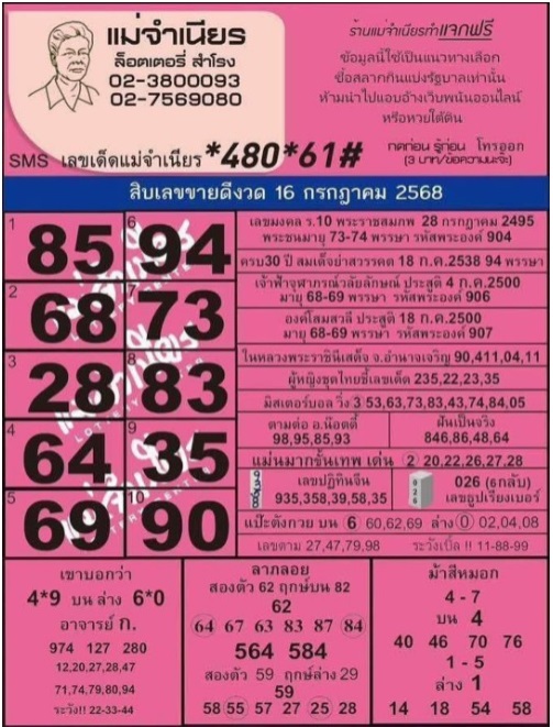 หวยแม่จำเนียร