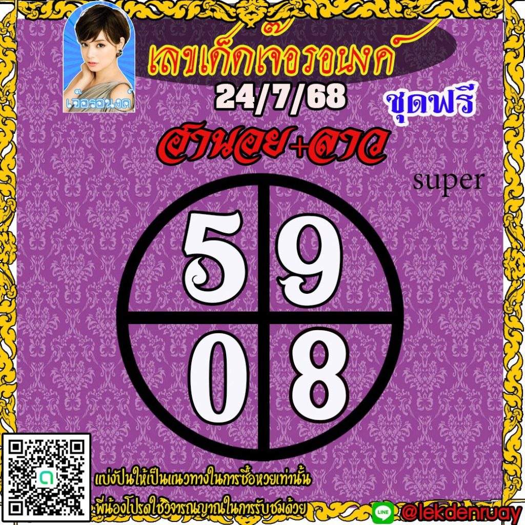 แนวทางหวยลาว หวยฮานอย หวยมาเลย์ เจ๊อรอนงค์