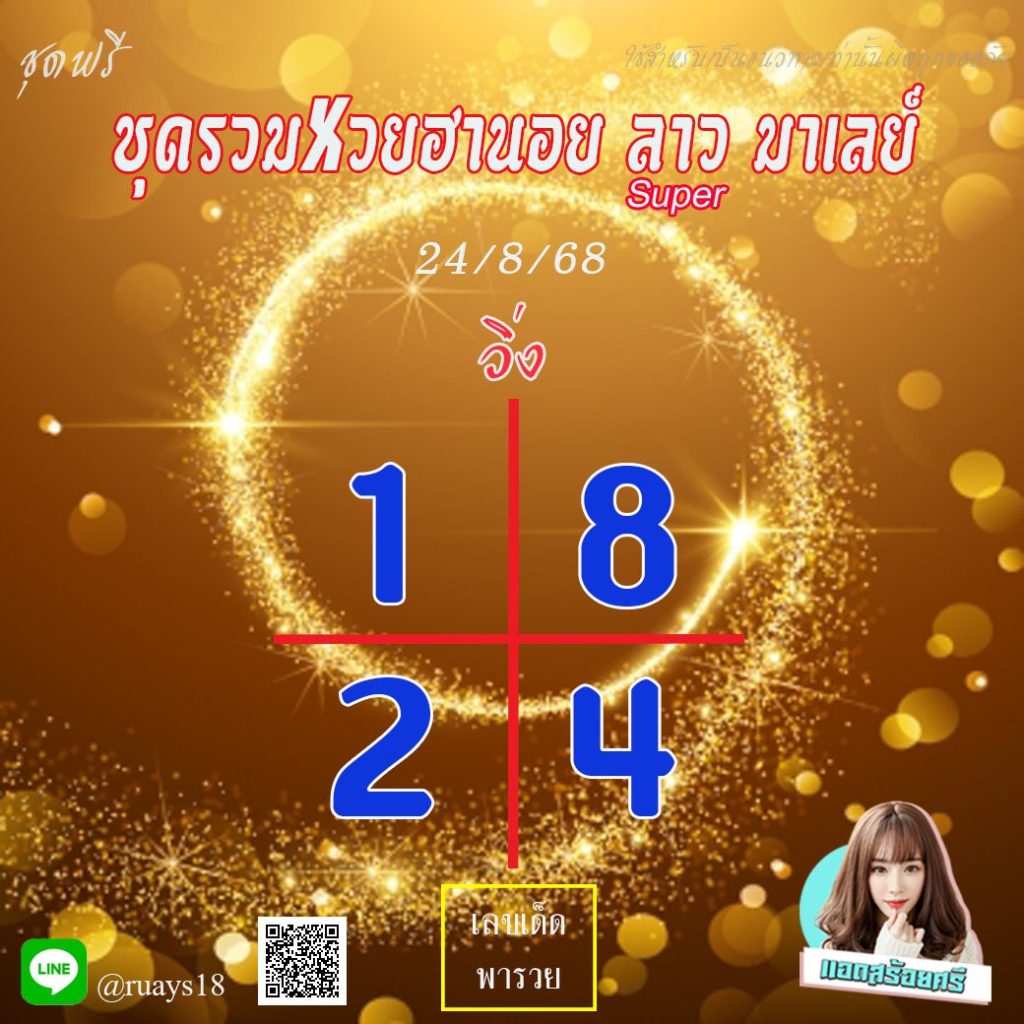 แนวทางหวยลาว หวยฮานอย หวยมาเลย์ แอดสร้อยศรี