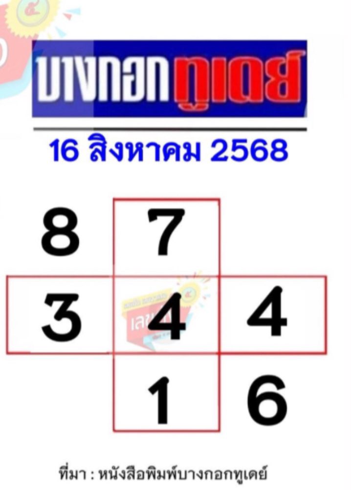 หวยบางกอกทูเดย์