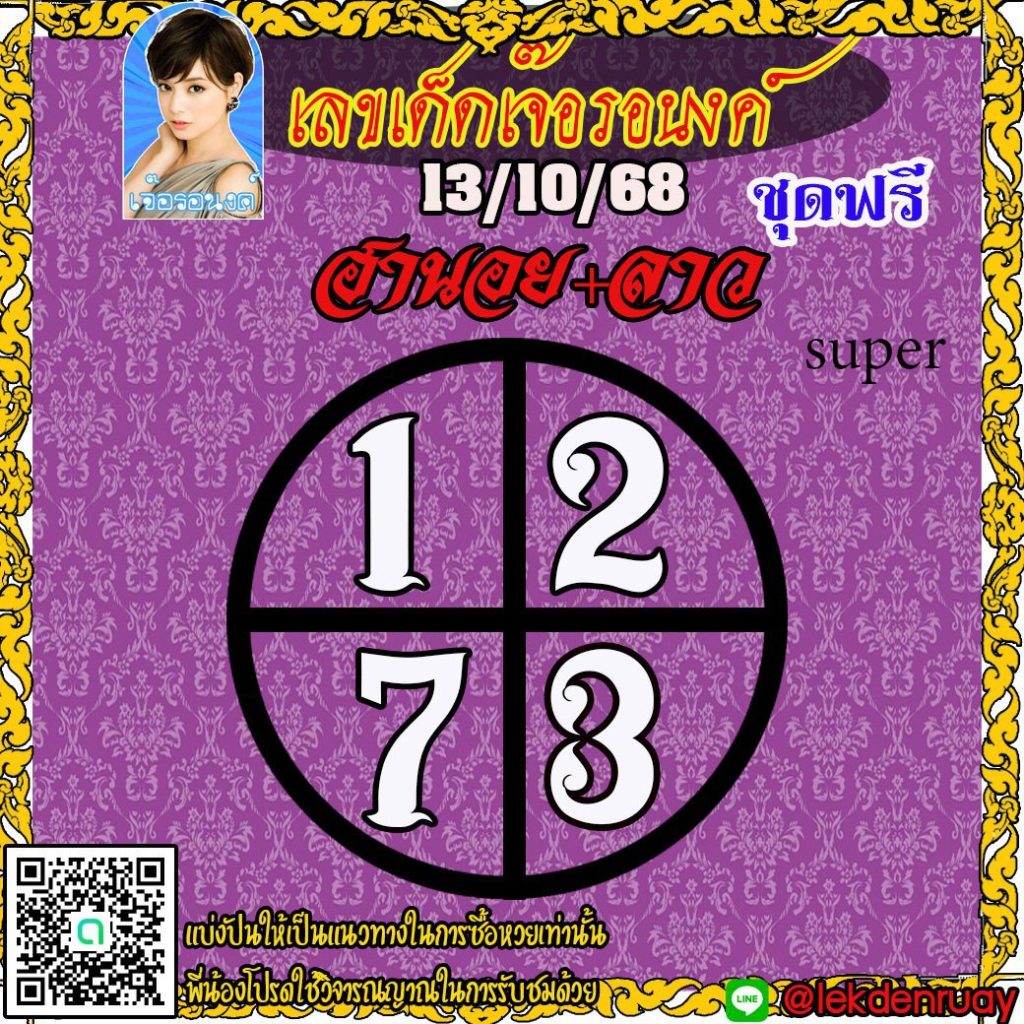 แนวทางหวยลาว หวยฮานอย หวยมาเลย์ เจ๊อรอนงค์