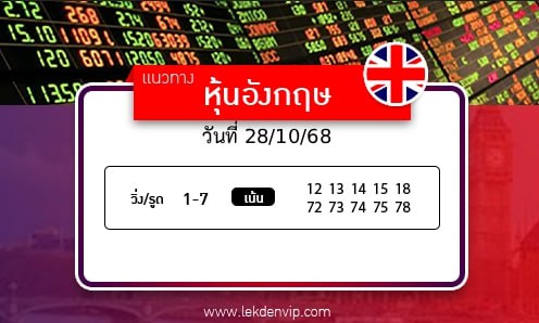 เลขเด็ดหวยหุ้นอังกฤษ
