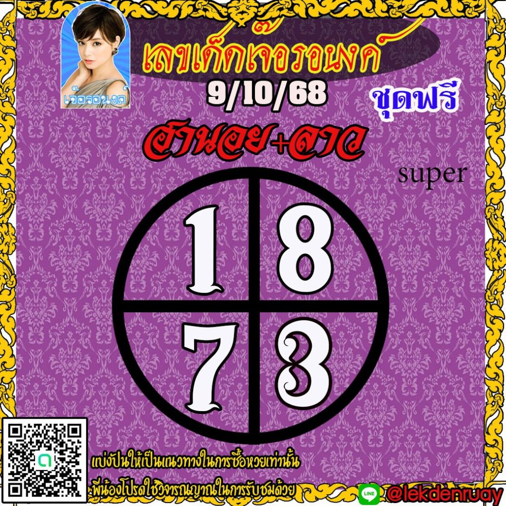 แนวทางหวยลาว หวยฮานอย หวยมาเลย์ เจ๊อรอนงค์