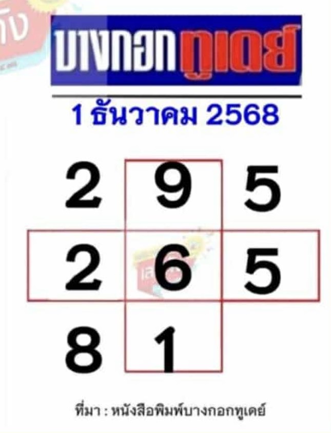 หวยบางกอกทูเดย์