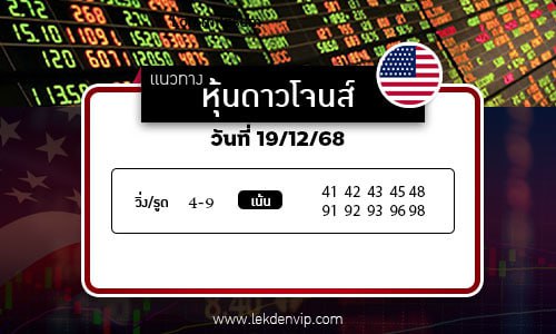 เลขเด็ดหวยหุ้นดาวโจนส์