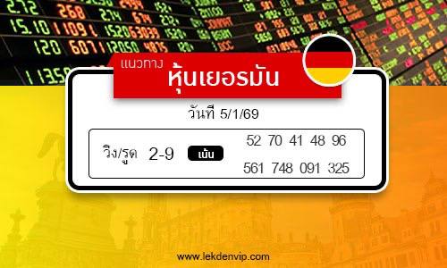 เลขเด็ดหวยหุ้นเยอรมัน