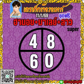 แนวทางหวยลาว หวยฮานอย หวยมาเลย์ เจ๊อรอนงค์