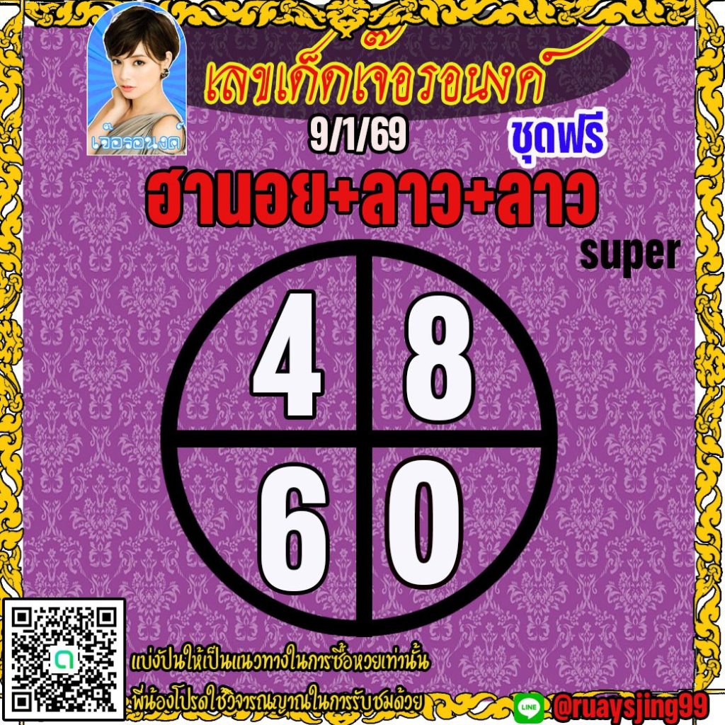 แนวทางหวยลาว หวยฮานอย หวยมาเลย์ เจ๊อรอนงค์